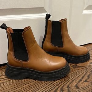 Ganni platform Chelsea boot